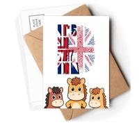 British Flag Fingerprint Gene Postcards Envelopes Cards Mailing Year Horse