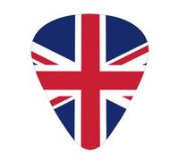 British Flag Guitar Plectrums 12 Pieces For Ukulele Bass Instrument Accessories