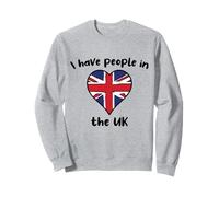 British Flag Heart I Have People In the UK Sweatshirt