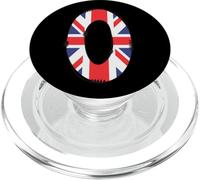 British Flag Letter O Distressed Initial Graphic PopSockets PopGrip for MagSafe