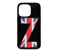 British Flag Letter Z Retro Typography Case for iPhone 13 Pro