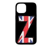 British Flag Letter Z Retro Typography Case for iPhone 15