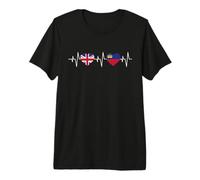 British Flag Liechtenstein Flag Premium T-Shirt