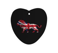 British Flag Lion Car Air Freshener Automotive Aromatherapy Tablets Hanging Scented Cards Rearview Mirror Love form