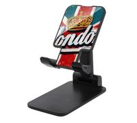 British Flag London Foldable Mobile Phone Holder Stand for Desk Black-style