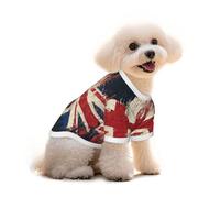 British Flag Mural Cute Dog Cat T Shirts - Soft Cotton Dog Clothes for Small Dogs, Perfect for Dachshunds, Yorkie & Puppies - Stylish Pet Outfits