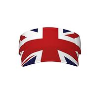 British Flag_p0011 Sun Visor Hats Men Women Wide Brim Hats Adjustable Summer Dominican Beach Sun Cap