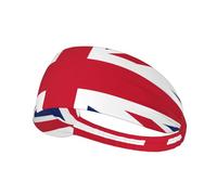 British Flag Patterned Sports Headband, Yoga Elastic Headband, Suitable for Running, Fitness, Cycling and Other Sports.