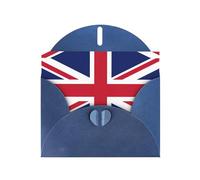British flag Pearl Paper Holiday Greeting Cards - Thank-You Party Invitation Cards for Festive Celebrations