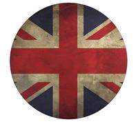 British Flag Personalized Jigsaw Puzzles, 195Pcs Custom Wooden Jigsaw Puzzle Round Puzzle Gift Adult