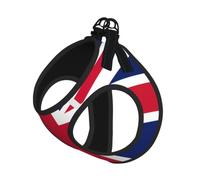 British Flag Pet Leash Vest For Small Dogs Cats Reflective Adjustable Soft Outdoor Walking Hiking Training