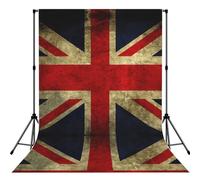 British Flag Print 5×7ft Photo Backdrop, Seamless Background Cloth For Studio And Portrait Photography Wedding Party