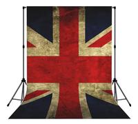 British Flag Print Backdrop For Photoshoot, Photo Backdrop Background Curtain For Photography Portraits(No Stand)