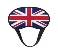 British Flag Print Black Out Eye Mask for Sleeping Airplane, Sleep Mask Polyester for Home and Travel