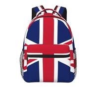 British Flag Print Casual Daily Bookbag, 20 * 29 * 40cm Durable Basic Backpack For Travel And Vacation Classics Daypack