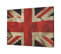 British Flag -Print Frameless Canvas Print 12x16 Inch, Modern Wall Art for Home Office & Bedroom Decor, Ready to Hang Abstract Artwork.