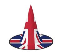 British flag print Halloween hat, set of 1, fit for family themed parties, yard decorations, carnival parties