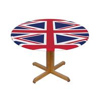 British Flag Print Oxford Wipeable Tablecloth Oil-Resistant Outdoor Table Cover Reusable Birthday Table Protector