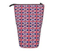 British Flag Print Pencil Case Large Capacity Supplies Office Organizer Storage Stationery Pens Bag