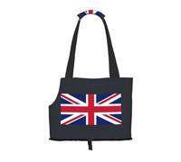 British Flag Print Pet Tote Bag, Foldable Portable Single Shoulder Pet Carrier For Small Dogs Cats