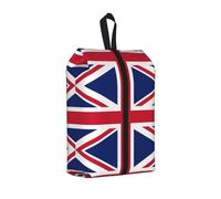 British Flag Print Shoe Storage Bag, One Size Waterproof Shoe Pouch with Handle, for Gym Travel and Daily Use Organizer