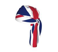 British flag Print Skull Headwrap Under Helmet Cycling Cap Lightweight Quick Dry Adult Gift One Size