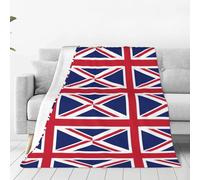 British Flag Print Soft Warm Blankets Fleece Throw, Lightweight Flannel Fleece Blanket For Bed Sofa Couch