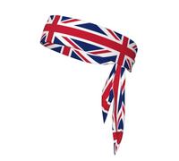 British flag Print Sports Head Tie Bandanas â€“ Comfortable Athletic Sweatbands for Running, Yoga, Cycling, and More