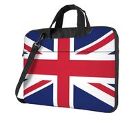 British Flag Print Ultra-Thin Portable Laptop Bag Stylish Women Men Briefcase Office Commute Travel