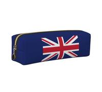 British Flag Print Unisex Pencil Case Pouch Office Travel Stationery Organizer Storage Bag