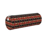 British Flag Print Women Men Pencil Case Cylindrical Lightweight Pen Pouch Office Stationery Organizer