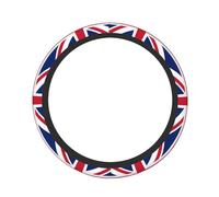 British Flag Printed Steering Wheel Cover 15 inches Elastic Stretch Steering Wheel Cover Surround Comfortable Grip