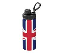 British flag Printed Vacuum Insulated Mug 18 oz - Suitable for Mountaineering, Camping, Gym, Office and Daily Use