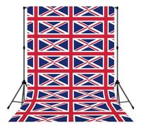British Flag Professional Photo Backdrop, Background With Rod Pocket For Studio, Newborn & Event Photography - 5x7ft