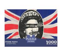British Flag-Queen Jigsaw Puzzle Waterproof 1000 Piece for Adults Impossible Home Decoration
