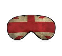 British Flag Sleep Mask for Women Men, Soft Eye Mask with Adjustable Strap for Sleeping, Light Blocking Travel Blindfold for Nap Comfortable Eye Cover for Home Office