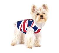 British flag Small Dog Cotton Vest L - Breathable, Soft, and Comfortable Pet Clothing for Cats and Dogs