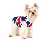 British flag Small Pet Cotton Vest S Full Print Dog Cat Soft Breathable Elastic Apparel Daily Party Outfit