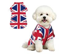 British flag Soft Breathable Hawaiian Dog Shirt