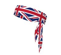 British Flag Sports Head Tie Beach Summer Tropical Tie Sweatband Headband Men Women Elastic Moisture for Running