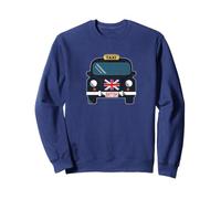 British Flag Taxi Vintage Black Cab UK London England Sweatshirt