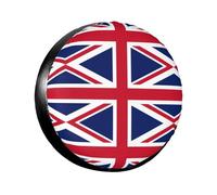British Flag Tire Cover 14-17in Wheel Tyr Diametertrailer Car Truck Pvc Waterproof Dustproof Protection