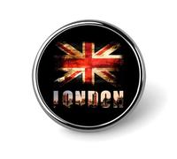 British Flag UK Big Ben London Round Pin Brooch Enamel Lapel Badges Jewelry Decor for Backpack Hats