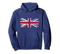 British Flag, United Kingdom Flag, Great Britain, Union Jack Pullover Hoodie