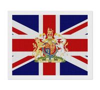 British Flag United Kingdom UK Diamond Painting Kits for Adults DIY 5D Round Full Drill Art Diamonds Dots Decor 16"x20"