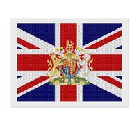 British Flag United Kingdom UK Diamond Painting Kits for Adults DIY 5D Round Full Drill Art Diamonds Dots Decor 12"x16"