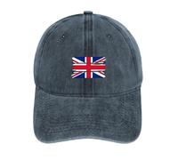 British Flag Vintage Baseball Cap Adjustable Classic Cotton Hat Washed Golf Plain Caps for Men Women