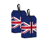 British Flag Water Resistant Travel Shoe Bag with Handle for Suitcase Sneakers Boots Gym 2PCS