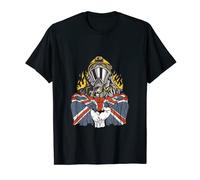 British Flag with Firefighter T-Shirt