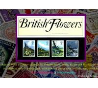 BRITISH FLOWERS 1979 British Post Office Royal Mail Mint Collector Stamps in Presentation Pack Number 107 * MNH * No. of Stamps: 4